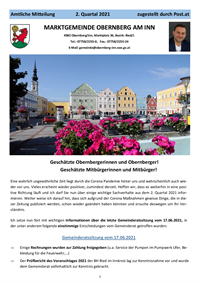 Gemeindezeitung_Obernberg am Inn_2_Quartal_2021